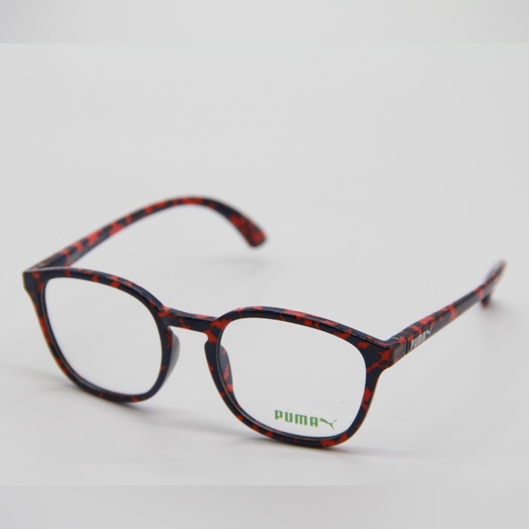 NEW PUMA PU0080O 002 RED BLUE EYEGLASSES PUMA PU00800 - Picture 2 of 9